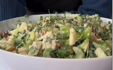 Sarah Larsy's Celery and Parmesan Salad Printable Recipe Card